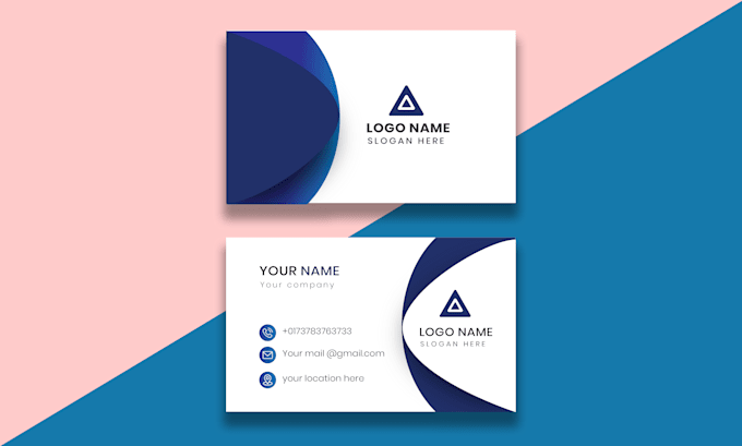 do professional and unique business card