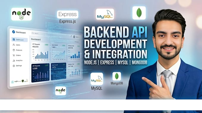 develop API and backend solutions using nodejs