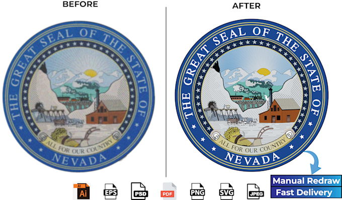 do vector tracing and redraw