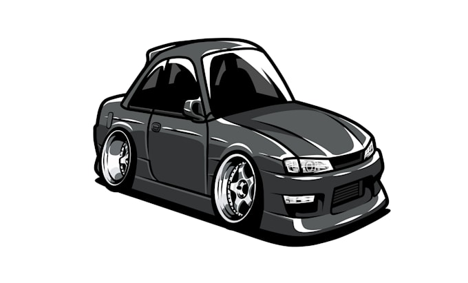 Draw your car into chibi style from your photo by Firmannw | Fiverr