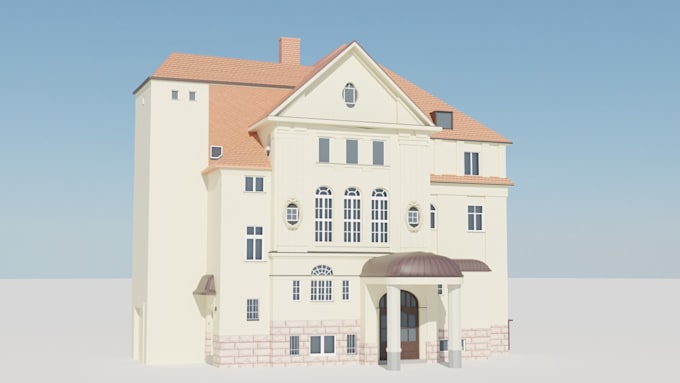 realistic 3d building design