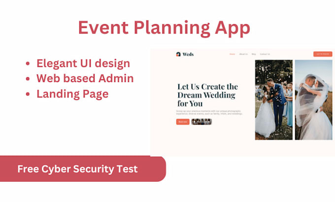 develop event app, event booking app, event planning app, event management app