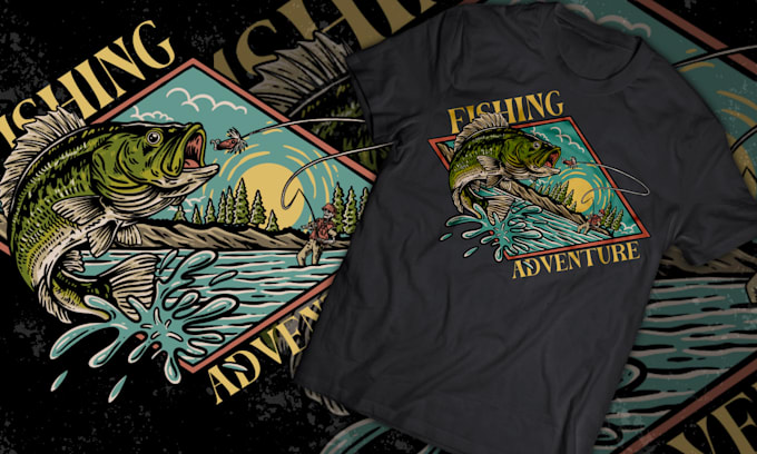 create vintage retro illustration for t shirt design