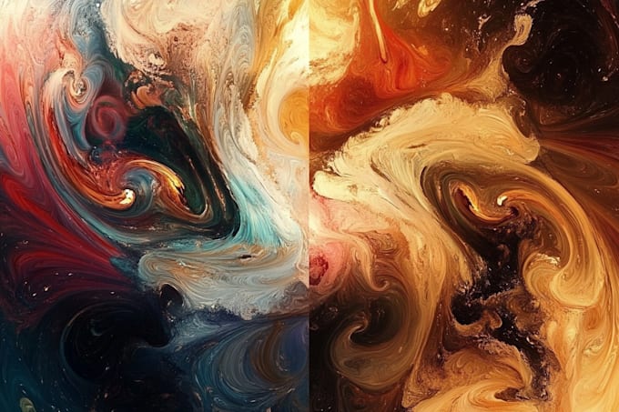 create abstract geometric digital art