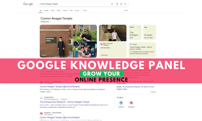 create a verified google knowledge panel for both individuals and businesses