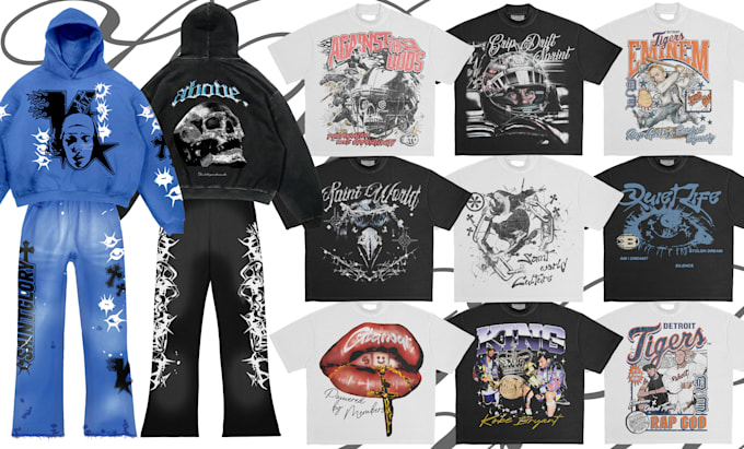 create dope streetwear design and techpack for your brand