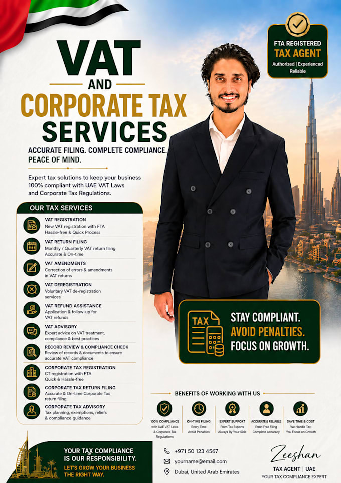 uae corporate tax registration, filing and deregistration