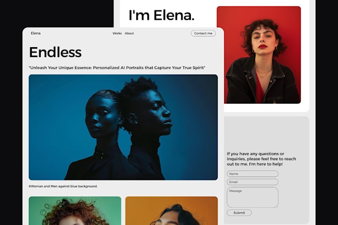 design a modern and professional squarespace website