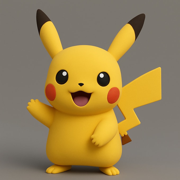 create 3d cartoon character for animation, games, and printing