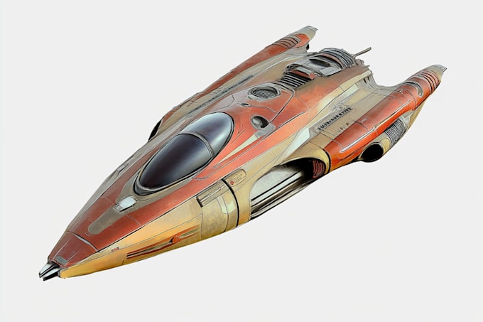 make sci fi vehicle design and spaceship concept art