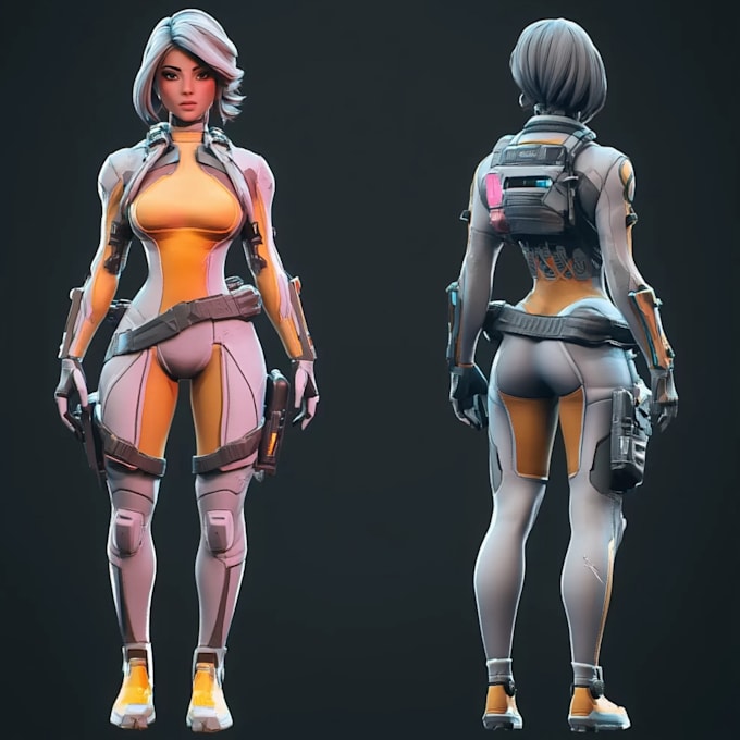 do star wars, game character or sci fi game character art