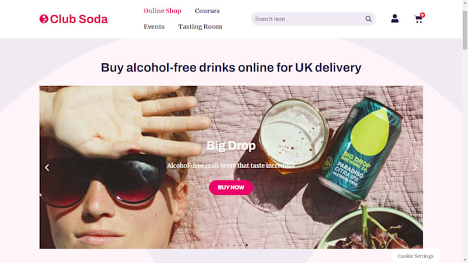 design sleek wine website beverage shopify store liquor store soft drink website