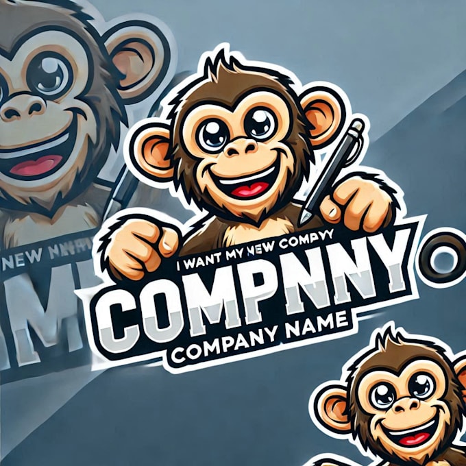 do wonderful monkey mascot logo design with unlimited review