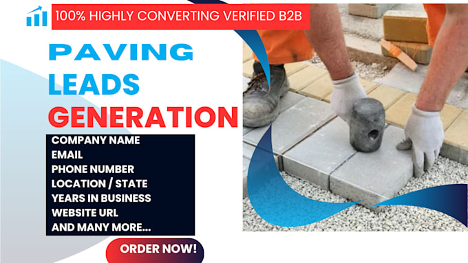 do b2b paving contractor lead generation linkedin leads list