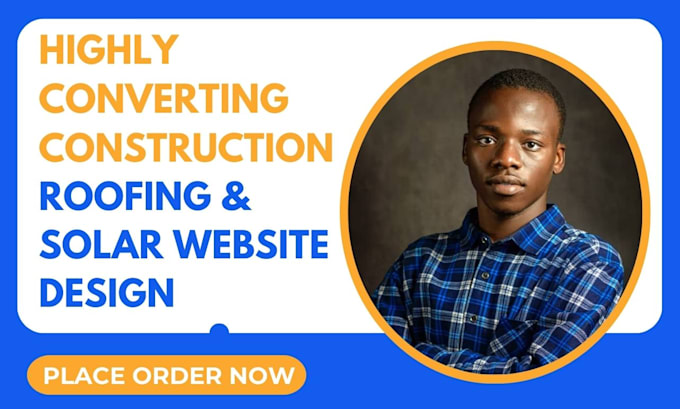 design converting roofing website solar website construction website