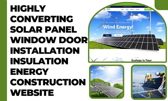 design solar panel window door installation, insulation energy construction web