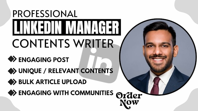 be your linkedin manager, content writer and ghostwriter