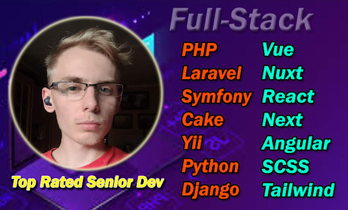 be your PHP laravel symfony vue react full stack developer