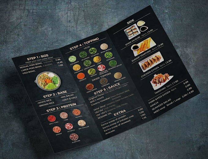 design creative awesome restaurant menu food menu