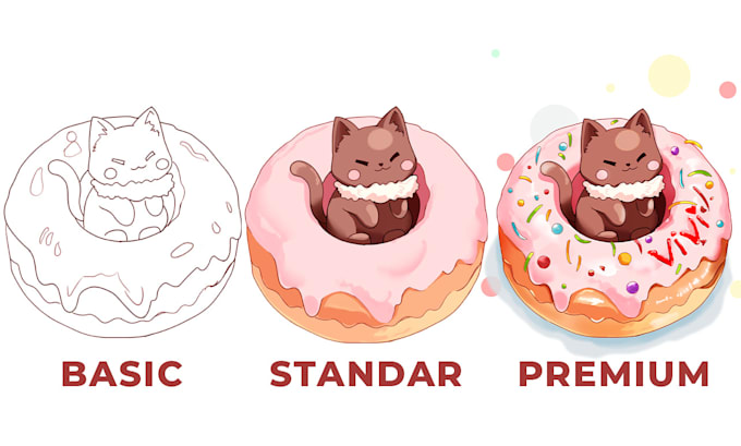 create adorable chibi anime illustrations