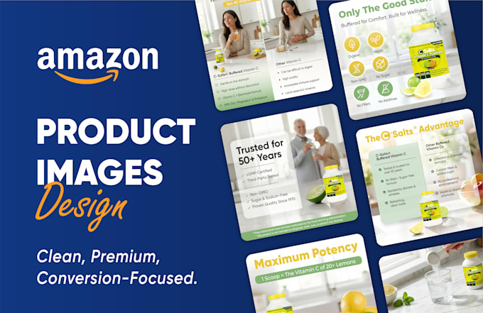 design amazon listing images and a plus content