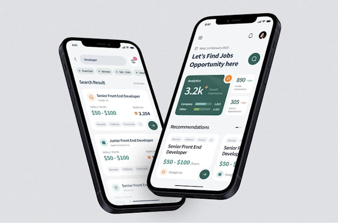 build a freelancing app, job portal app, job finder app,