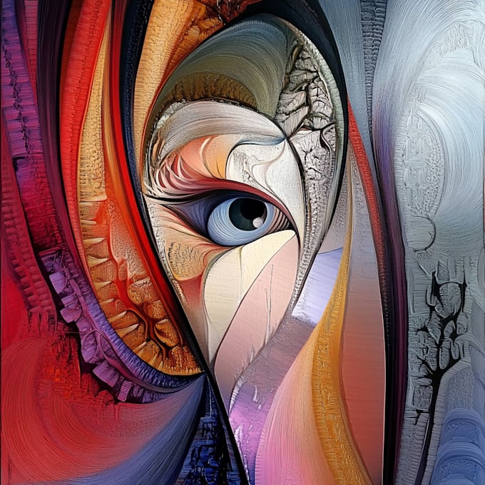create abstract geometric digital art