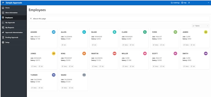 create login page and authentication and authorization scheme for your apex app