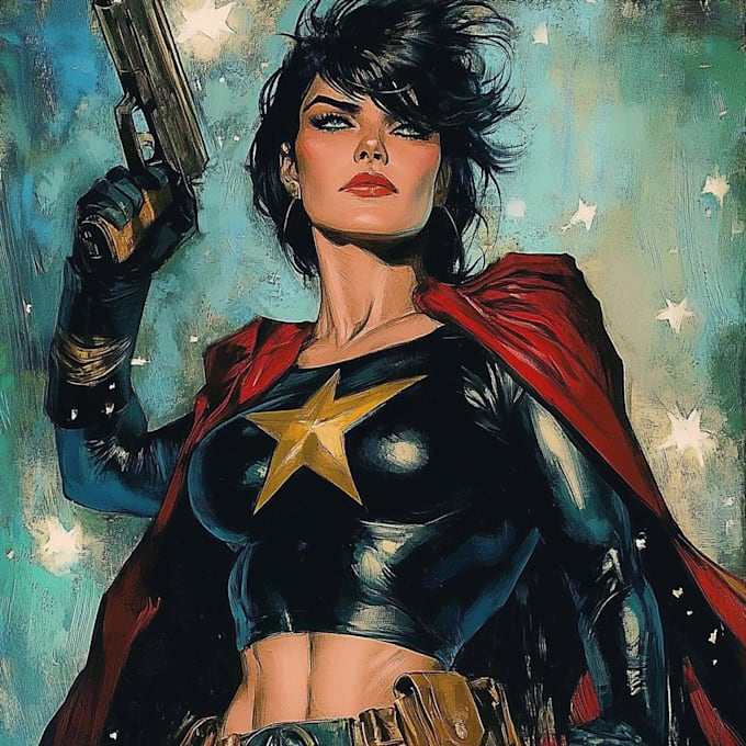 draw a cover art or comic cover art