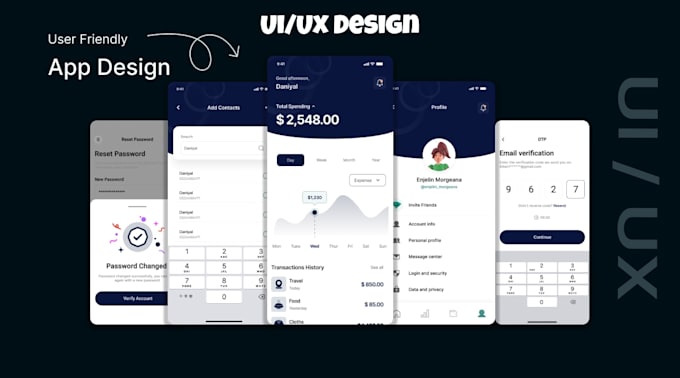 design user friendly UI UX for web and mobile apps