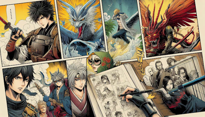 create comic art or manga based on your script