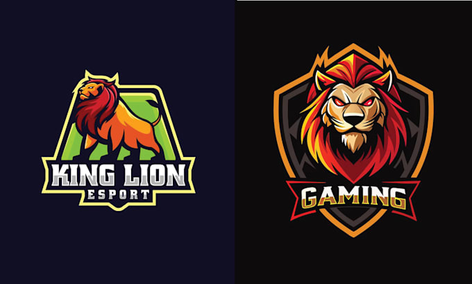 make creative lion tiger logo with mascot style