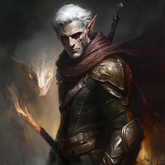 draw a design fantasy character artwork