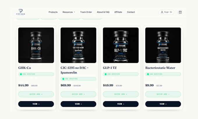 build peptide website woocommerce peptide website with payment gateway processor