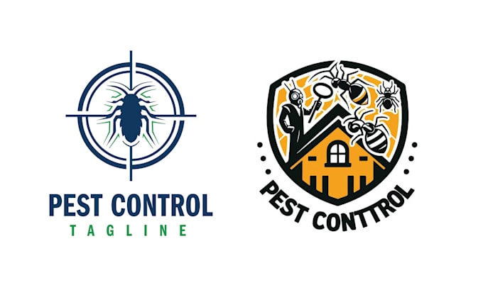 create unique bee pest control logo for your company