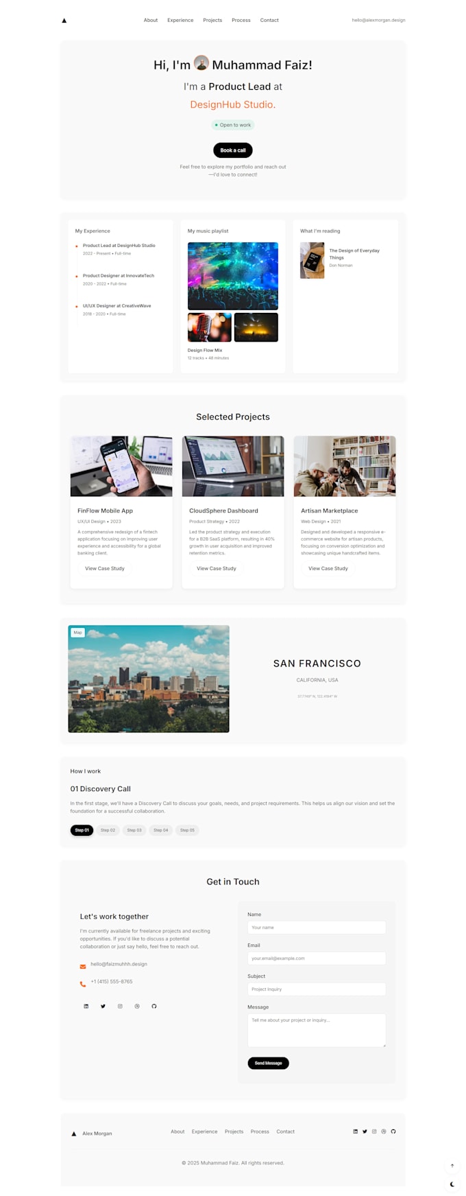 create a landing page website with HTML CSS js