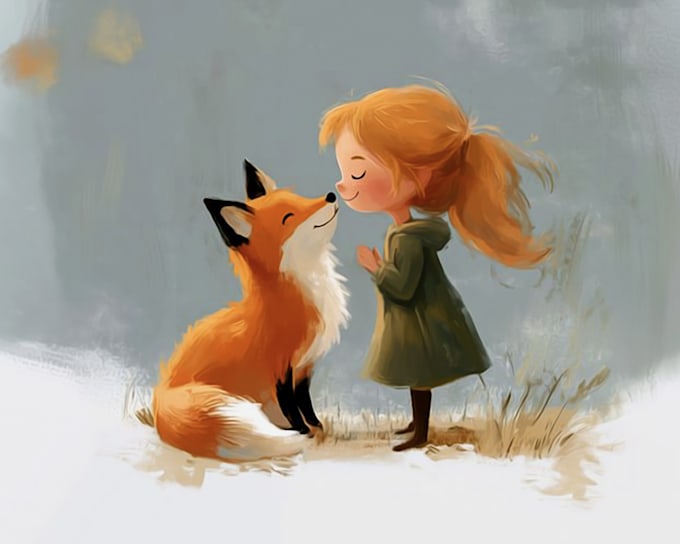 children story book illustration watercolor