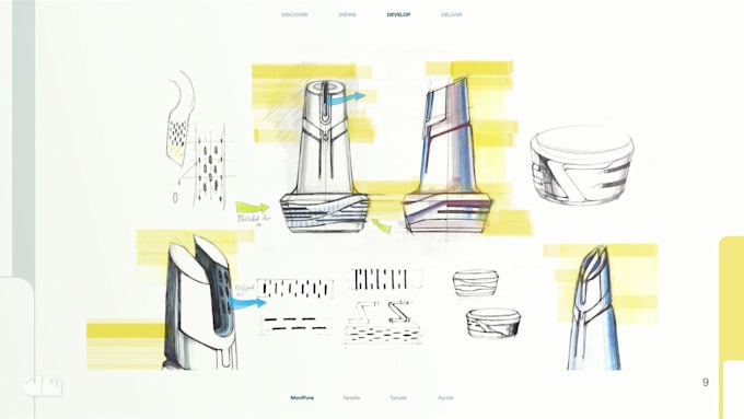 design products with 3d modeling and creative aesthetic