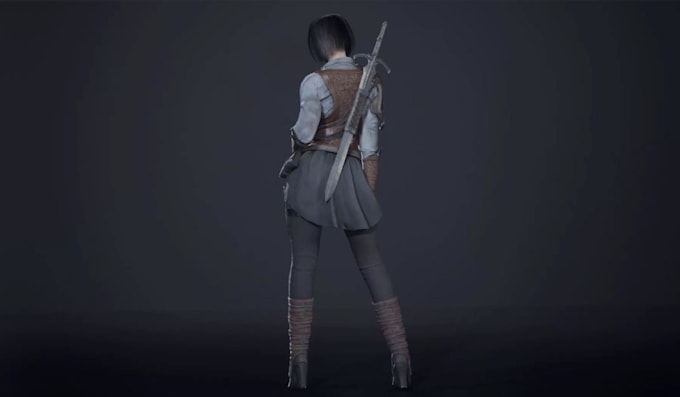 port stylized 3d character, 3d cartoon model,nsfw,blender,3d fortnite character