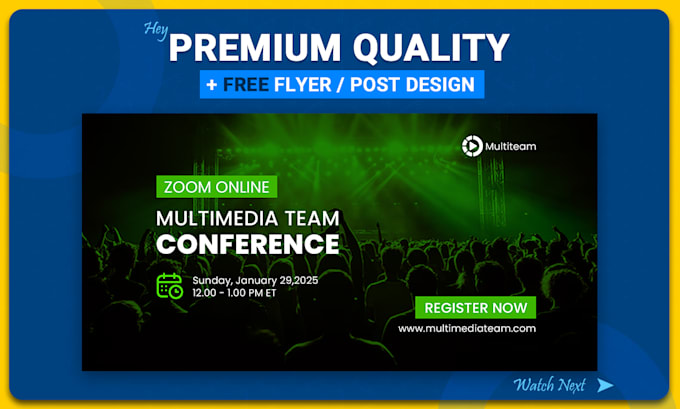 design an eventbrite banner and event flyer design