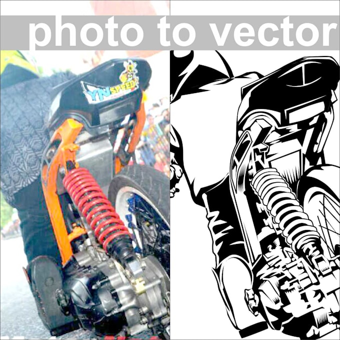 change yours photo bitmap to vector