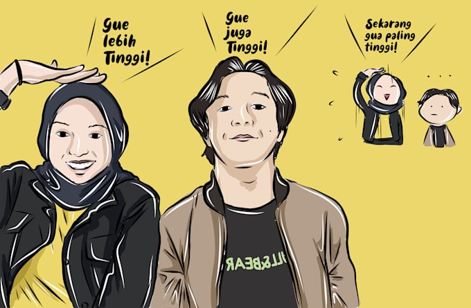 draw character illustration or short comic for you