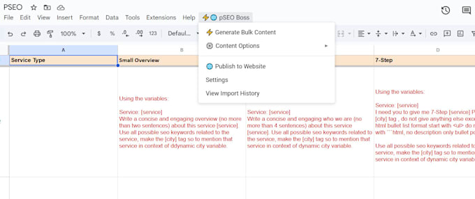 create millions of wordpress pages using programmatic SEO and ai