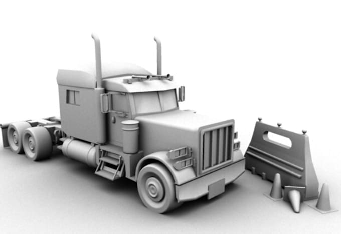sculpt  3d truck vehicle, car modeling, car rendering 3d model for printing