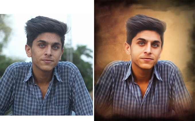 Turn Your Portrait Into Painting By Ahsandesigns