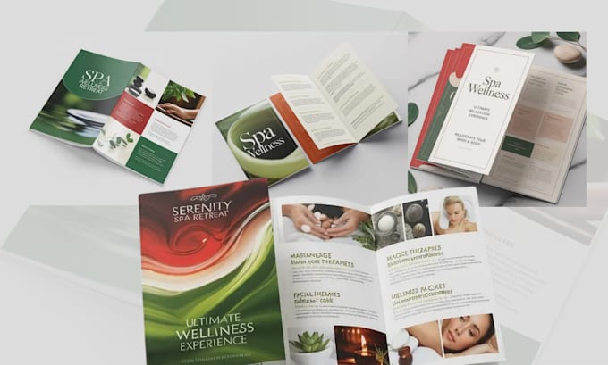 design beauty medical med spa wellness brochure product skincare catalog menu