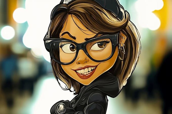 draw amazing full color caricature