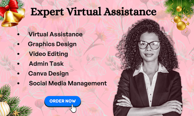 be creative virtual assistant social media manager canva graphics designer VA