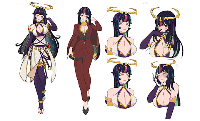 create anime character sheet