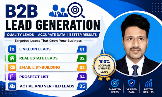 do b2b lead generation, real estate leads and linkedin leads
